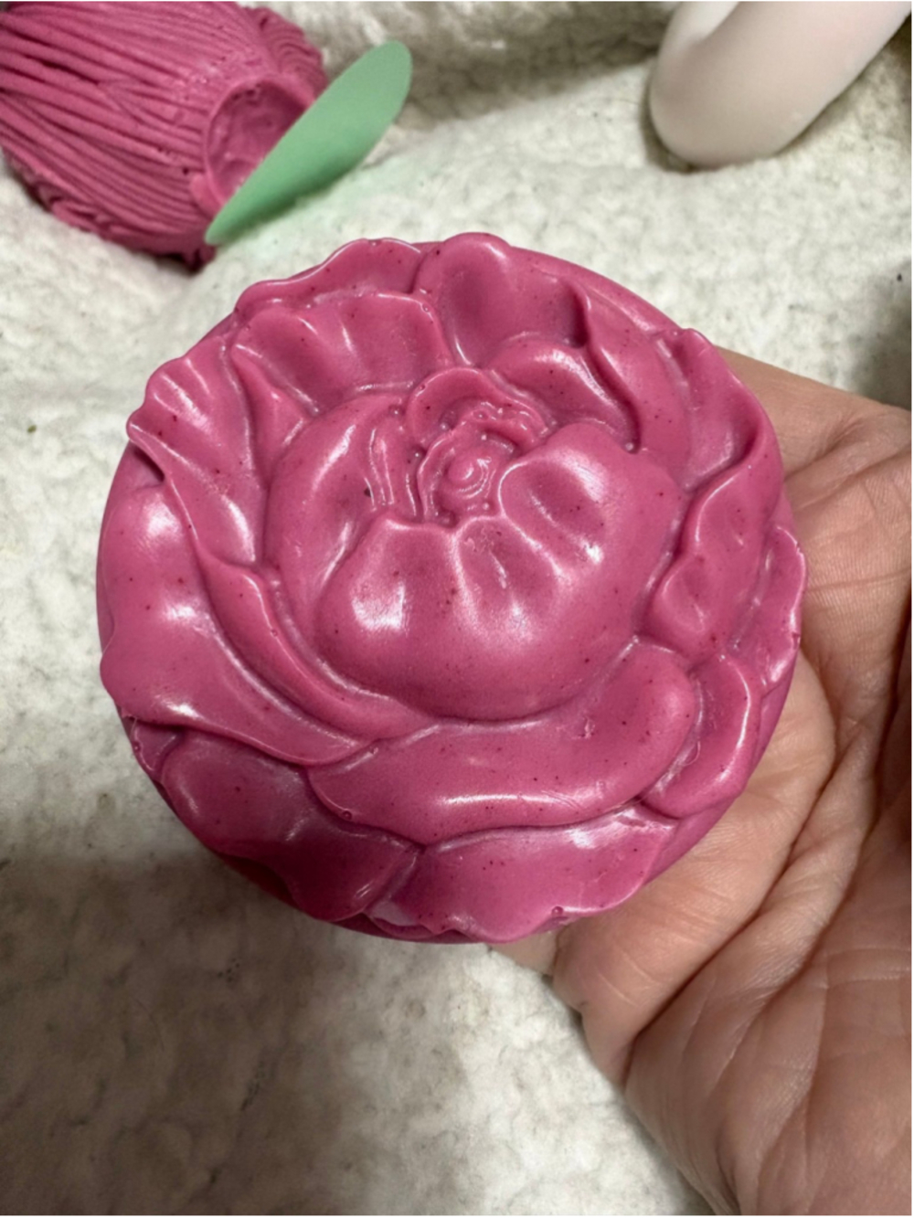 Raspberry Jam donut Soap Handmade Bar Goatsmilk